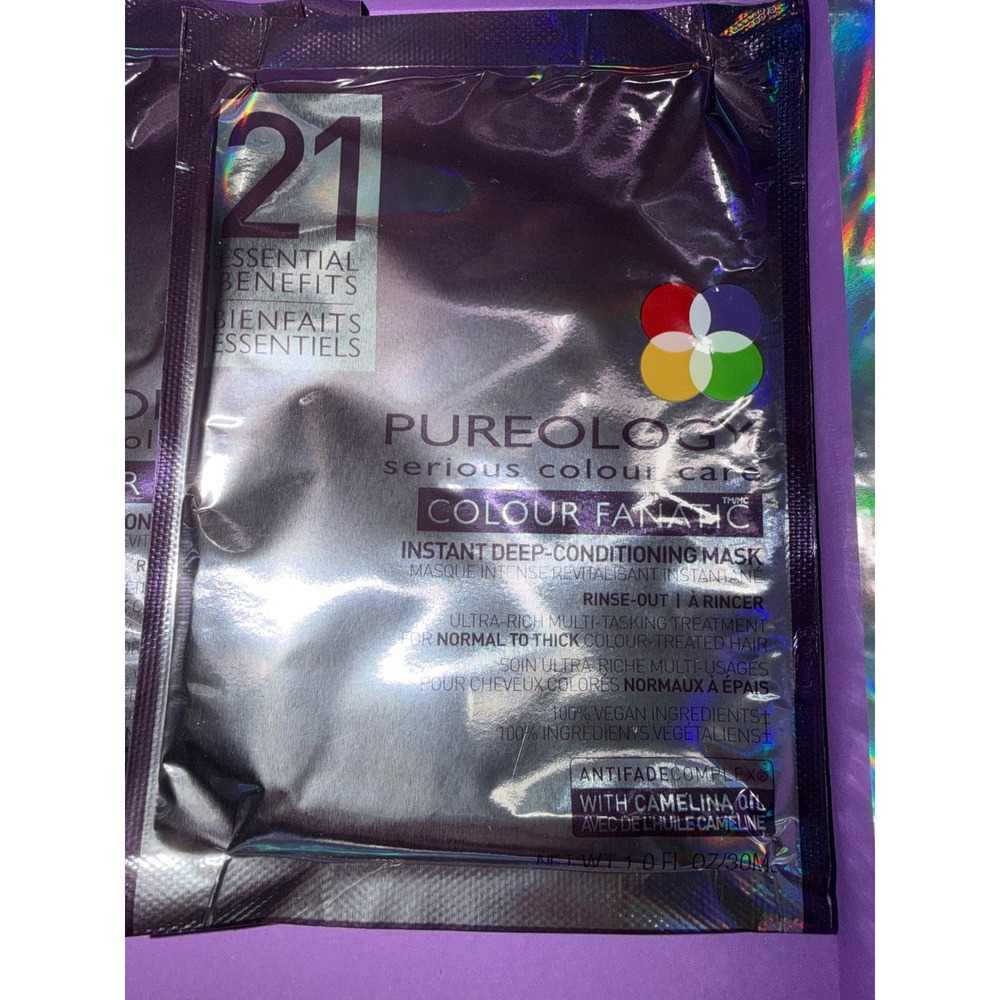 Pureology Colour Fanatic Instant Deep-Conditioning Mask 21 Benefits Vegan travel